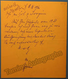 Ivogun, Maria - Signed Letter