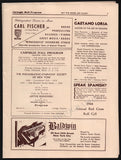 Kapell, William - Concert Program Carnegie Hall 1944