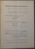 Karajan, Herbert - Set of 5 Programs Staatsoper Berlin 1940-1943