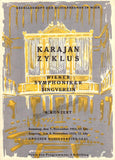 Karajan, Herbert von - Lot of 10 Programs Gesellschaft der Musikfreunde 1952-1953