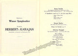 Karajan, Herbert von - Lot of 10 Programs Gesellschaft der Musikfreunde 1952-1953