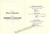 Karajan, Herbert von - Lot of 10 Programs Gesellschaft der Musikfreunde 1952-1953