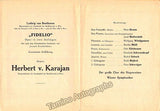 Karajan, Herbert von - Lot of 10 Programs Gesellschaft der Musikfreunde 1952-1953