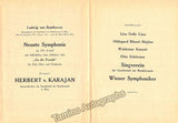 Karajan, Herbert von - Lot of 10 Programs Gesellschaft der Musikfreunde 1952-1953