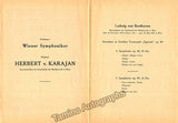 Karajan, Herbert von - Lot of 10 Programs Gesellschaft der Musikfreunde 1952-1953