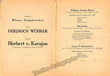 Karajan, Herbert von - Lot of 10 Programs Gesellschaft der Musikfreunde 1952-1953