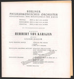 Karajan, Herbert von - Program Lot Berlin Philharmonic 1959-1962
