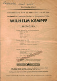 Kempff, Wilhelm - Lot of 10 Programs 1943-1950