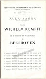 Kempff, Wilhelm - Lot of 7 Programs 1956-1979
