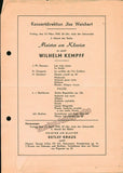 Kempff, Wilhelm - Lot of 7 Programs 1956-1979