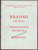 Klemperer, Otto - Program Lot 1954-1962