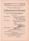Knappertsbusch, Hans - Program Lot 1943-1959