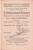 Knappertsbusch, Hans - Program Lot 1943-1959