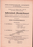 Knappertsbusch, Hans - Program Lot 1943-1959