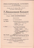 Knappertsbusch, Hans - Program Lot 1943-1959