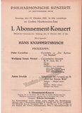 Knappertsbusch, Hans - Program Lot 1943-1959