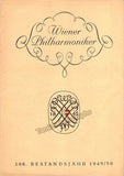 Knappertsbusch, Hans - Program Lot Wiener Philharmoniker 1947-1952