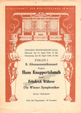Knappertsbusch, Hans - Program Lot Wiener Philharmoniker 1947-1952