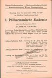 Krauss, Clemens - Vienna Philharmonic Program Lot 1942-1950