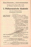 Krauss, Clemens - Vienna Philharmonic Program Lot 1942-1950