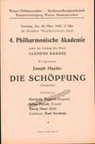 Krauss, Clemens - Vienna Philharmonic Program Lot 1942-1950