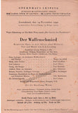 Leipzig Opera WWII - Lot of 13 Playbills