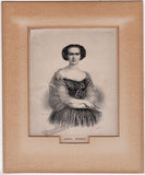 Lind, Jenny - Cruvelli, Sofia - Cinti-Damoreau, Laure - Set of 3 Original Vintage Prints