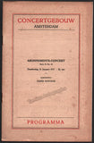 Loevensohn, Marix - Concert Program Amsterdam 1927 - Pierre Monteux