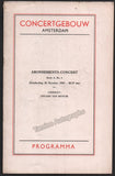 Loevensohn, Marix - Concert Program Amsterdam 1933