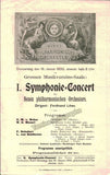 Loewe, Ferdinand - Lot of 4 Playbills 1900-1904 - Inaugural Concerts of the Vienna Symphony Orchestra