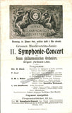 Loewe, Ferdinand - Lot of 4 Playbills 1900-1904 - Inaugural Concerts of the Vienna Symphony Orchestra