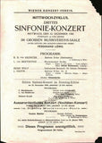 Loewe, Ferdinand - Lot of 6 Programs 1902-1921 - Mahler Concert Announcement