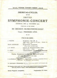 Loewe, Ferdinand - Lot of 6 Programs 1902-1921 - Mahler Concert Announcement