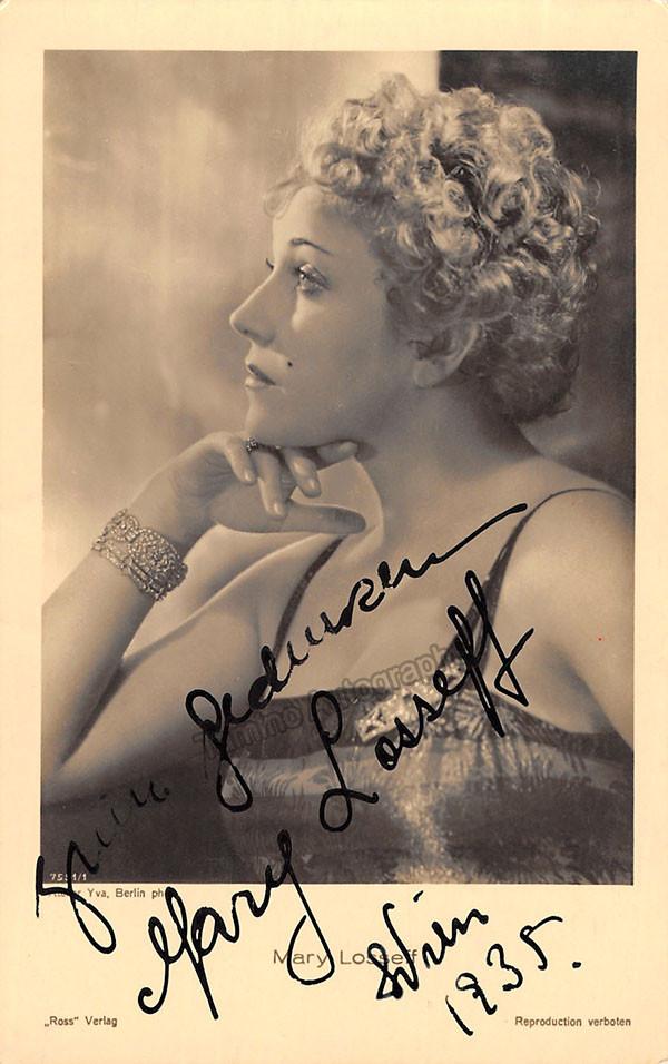 LOSSEFF, Mary Signed Photo Genuine Signed Tamino