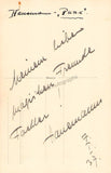 Magician and Illusionist Autograph and Clip Collection 1930-1965