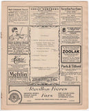 Mahler, Gustav - Carnegie Hall Program 1910