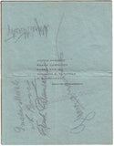 Mahler, Gustav - Caruso, Enrico - Paderewski, Ignacy - Sembrich, Marcella - Signed Menu