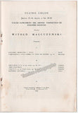 Malcuzynski, Witold - 4 Concert Programs - Teatro Colon, Buenos Aires, 1943-57