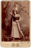 Malten, Therese - Signed Cabinet Photo as Brunnhilde 1888