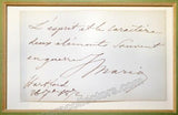 Mario, Giovanni - Signed Card 1872 and Print