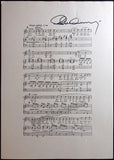 Marton, Eva - Carreras, Jose - Domingo, Placido - Heppner, Ben - Set of 4 Signed Score Pages