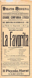 Mascagni, Pietro - Set of 2 Playbills conducting Opera