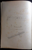 Massenet, Jules - Signed Manon Vocal Score 1895