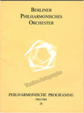 Masur, Kurt - Finke, Eberhard - Wiens, Edith - Heesters, Nicole - Friedrich, Gerhard - Signed Program 1984