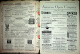 McVicker´s Theatre - Opera Programs Chicago 1885-1886