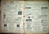 McVicker´s Theatre - Opera Programs Chicago 1885-1886