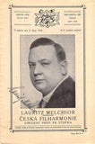 Melchior, Lauritz - Signed Program Prague 1926