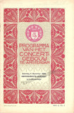 Mengelberg, Willem - Concert Program Amsterdam 1915