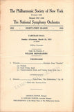 Mengelberg, Willem - Lot of 4 Concert Programs 1922-1923
