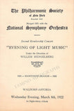 Mengelberg, Willem - Lot of 4 Concert Programs 1922-1923